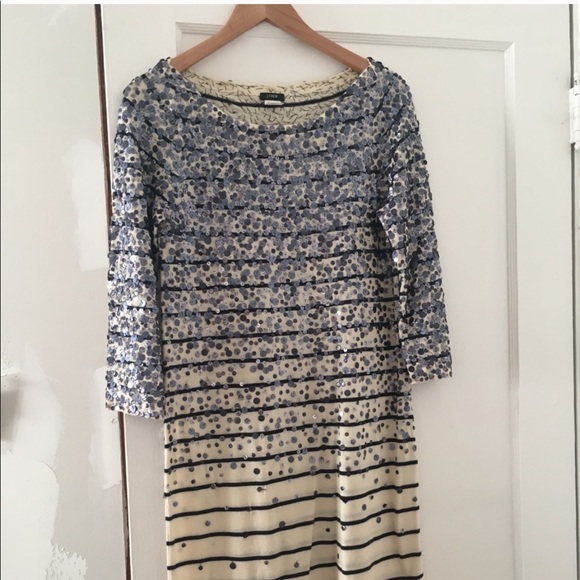J.Crew Striped Sequin Confetti Sweater Dress - Picture 4 of 8